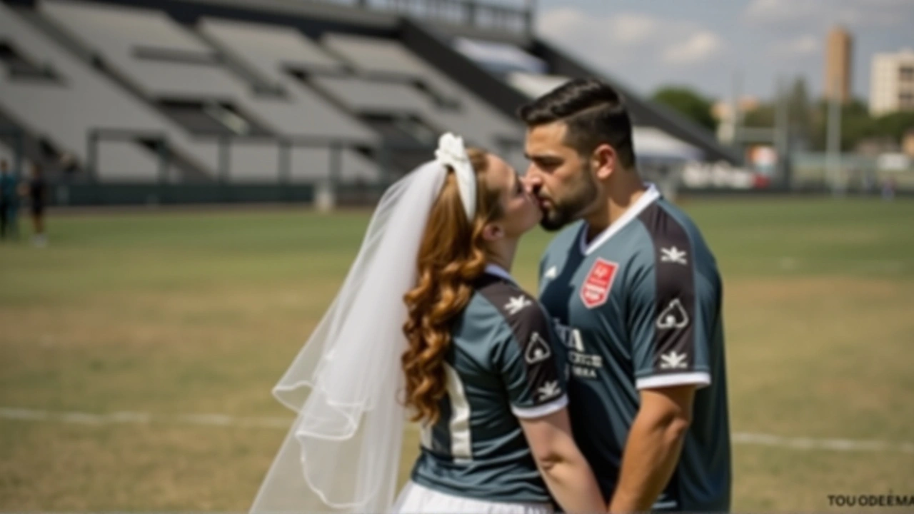 Casal Celebra Casamento com Uniformes do Vasco no Aniversário de 126 Anos do Clube